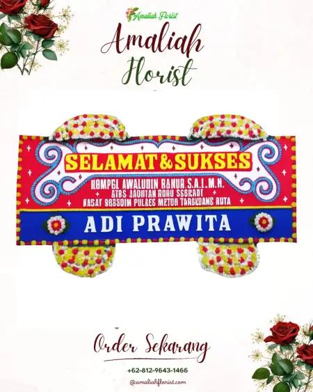 Papan Bunga Ucapan Selamat Bajong